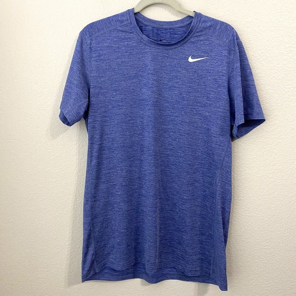 Nike Other - Nike Dri-fit Mens Shirt Size Large Blue Workout Active Short Sleeve